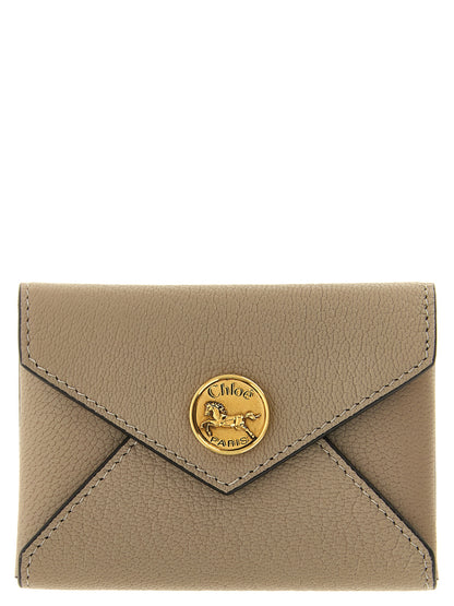 Chloé Kartenhalter aus Leder in Schwarz