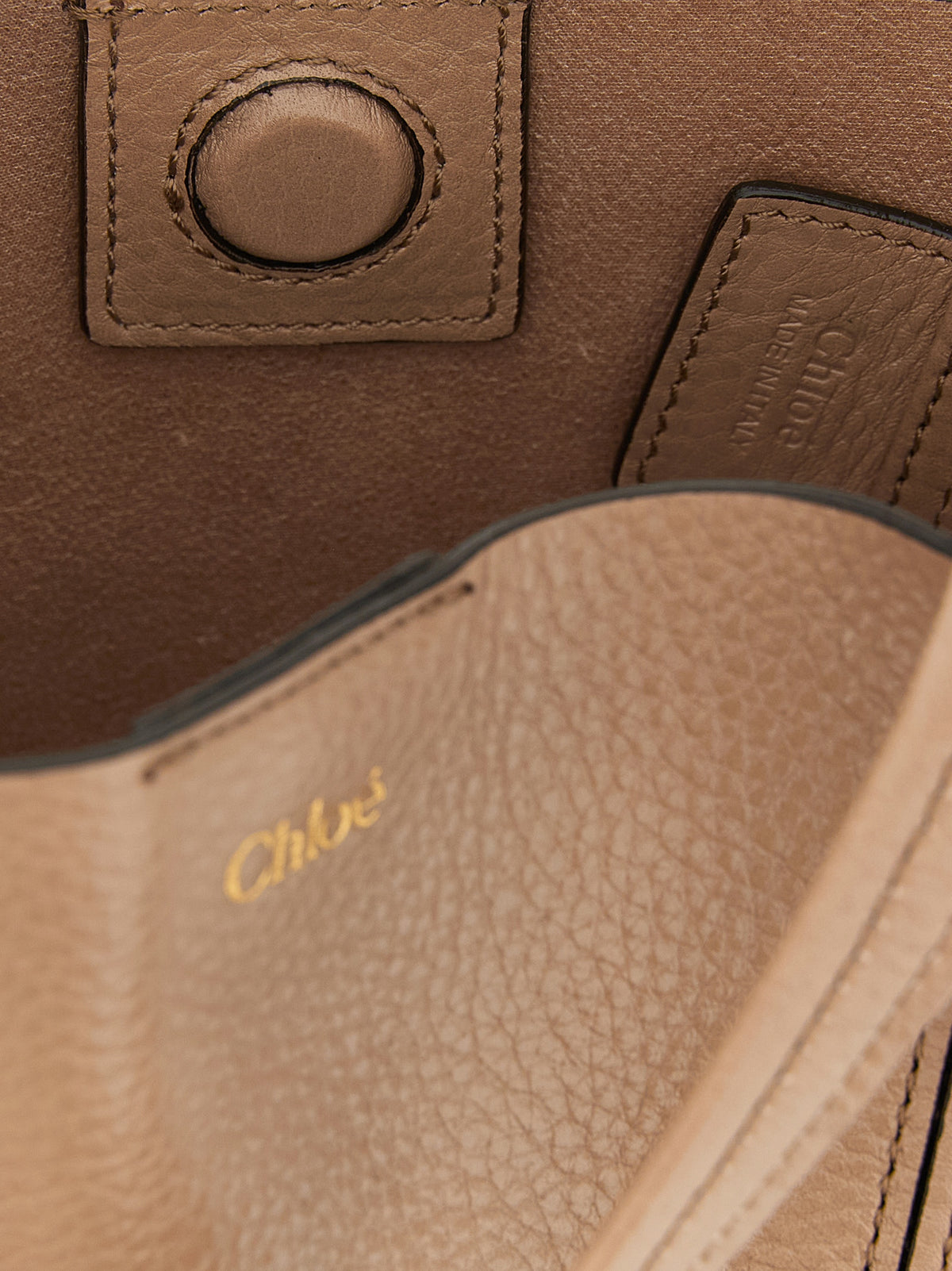 Chloé Tote Bag aus Leder in Gold