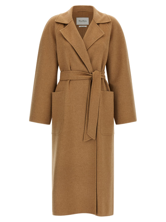 Max Mara Mantel aus Stoff in Beige