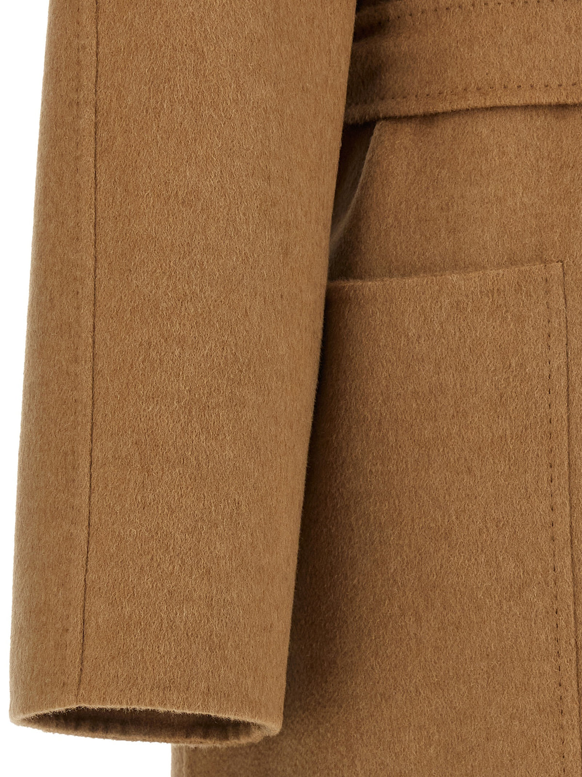 Max Mara Mantel aus Stoff in Beige