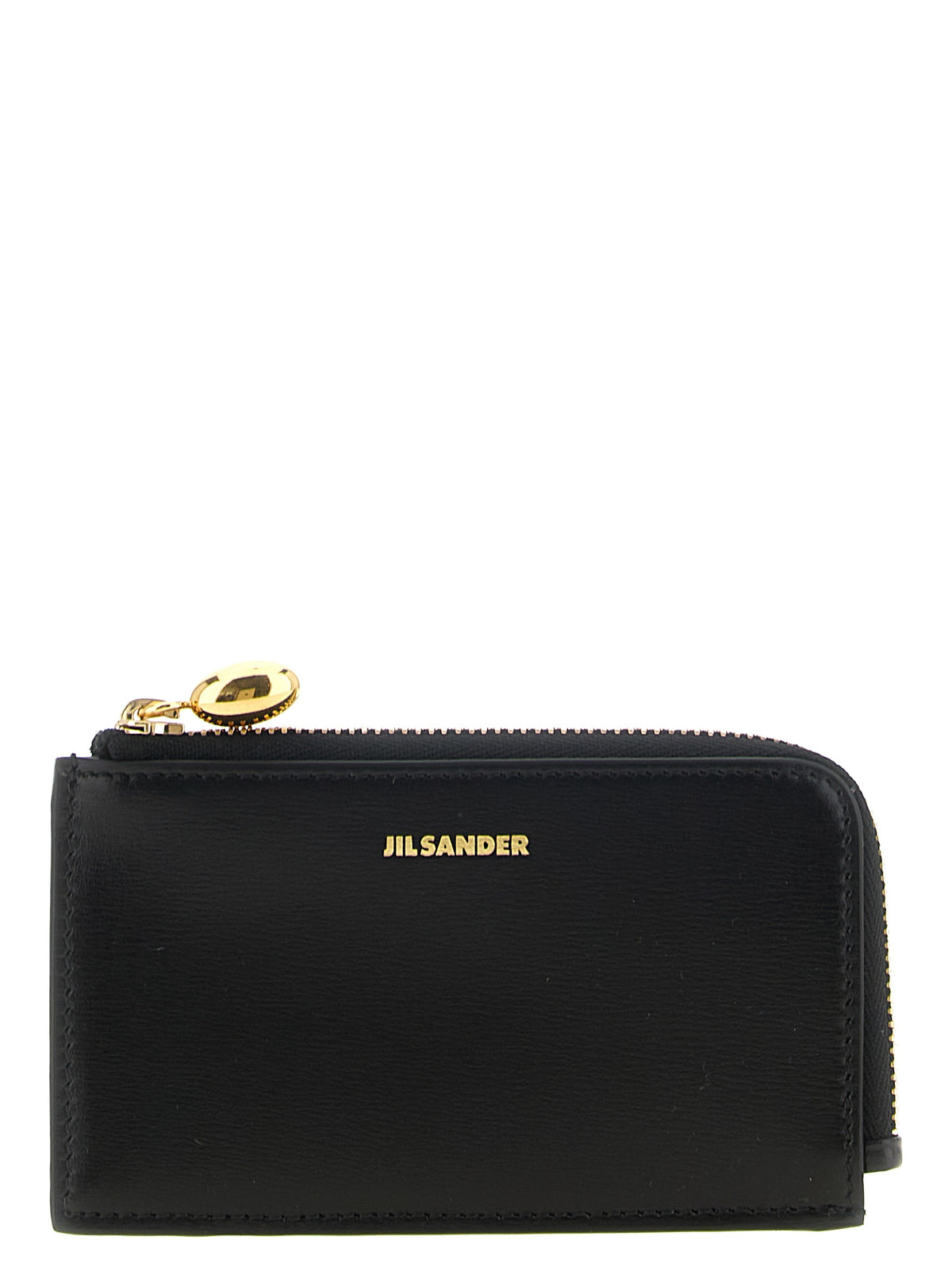 Jil Sander Kartenhalter aus Leder in Schwarz