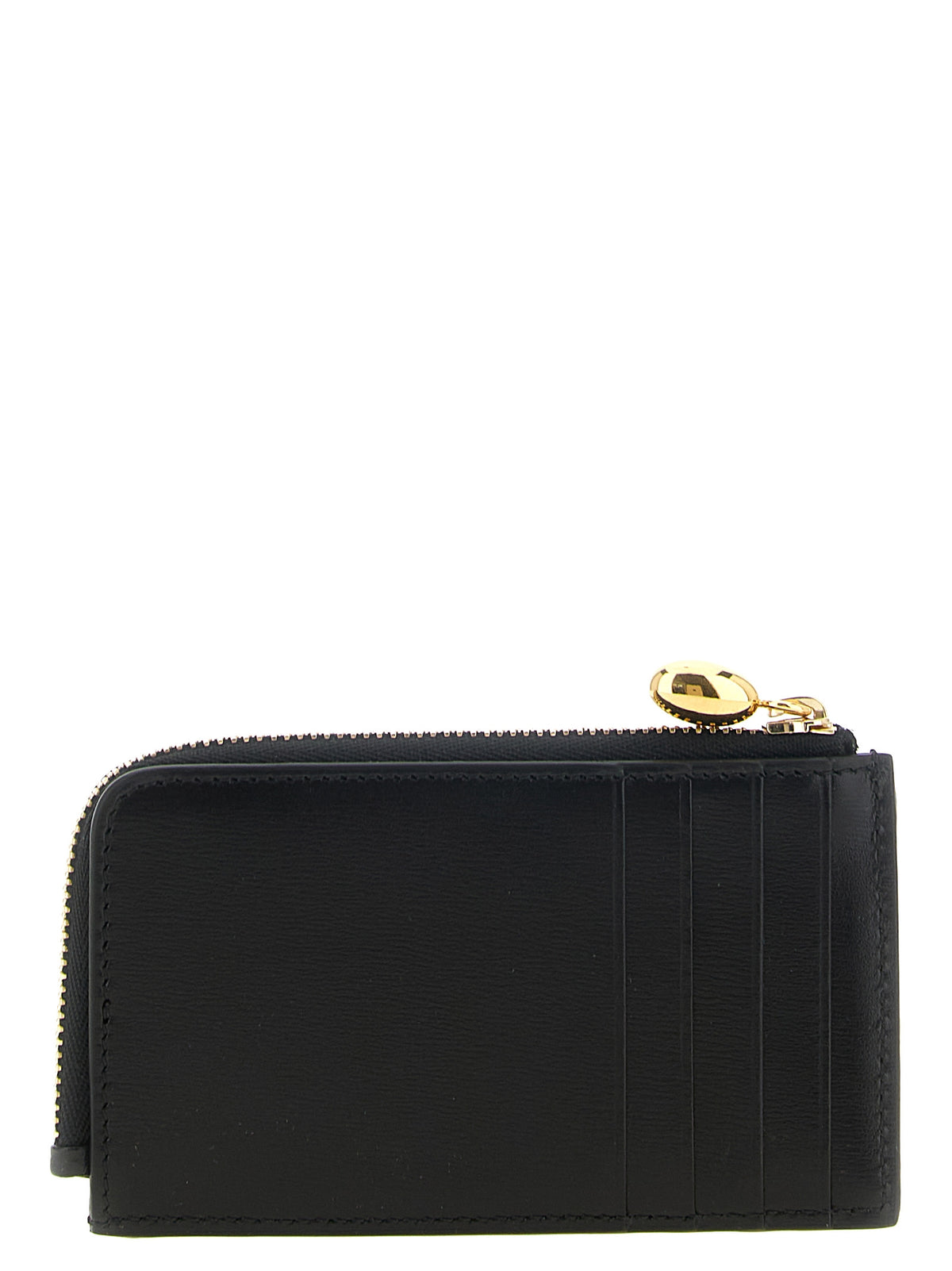Jil Sander Kartenhalter aus Leder in Schwarz