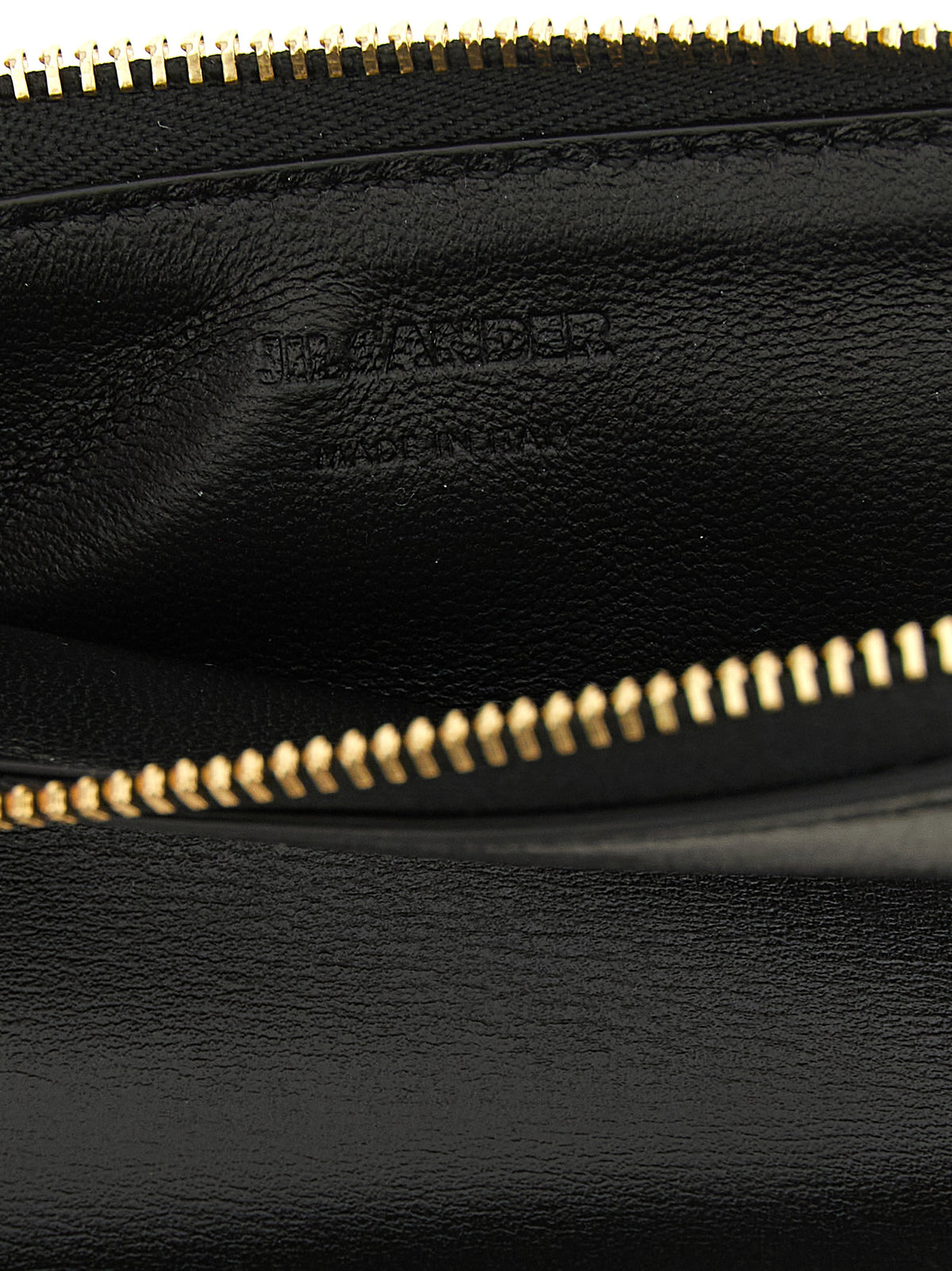 Jil Sander Kartenhalter aus Leder in Schwarz