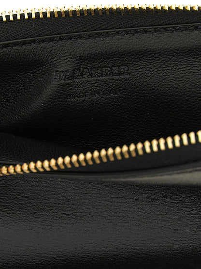 Jil Sander Kartenhalter aus Leder in Schwarz