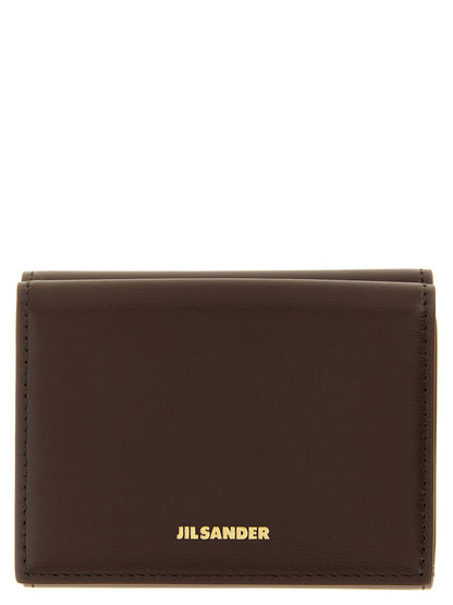 Jil Sander Kartenhalter aus Leder in Braun