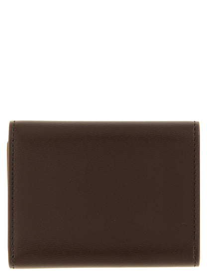 Jil Sander Kartenhalter aus Leder in Braun