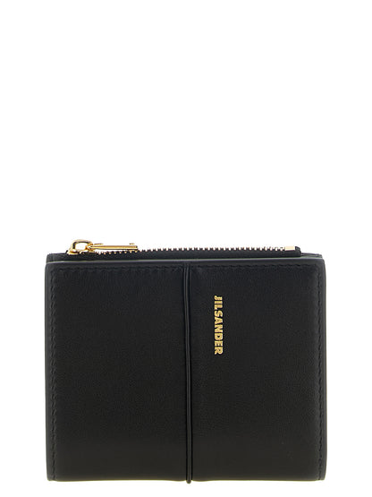 Jil Sander Kartenhalter aus Leder in Schwarz