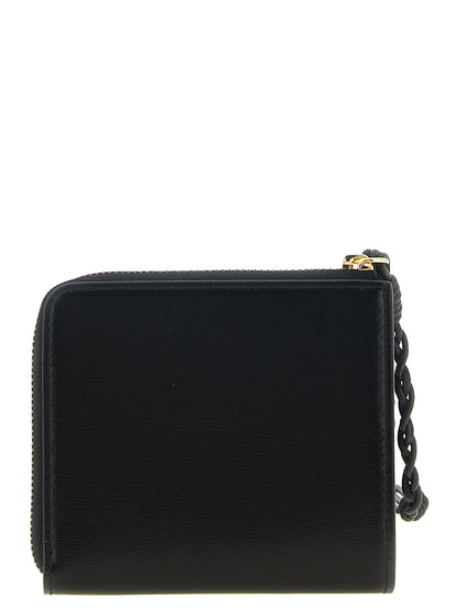 Jil Sander Kartenhalter aus Leder in Schwarz