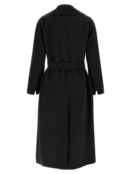 'S Max Mara Mantel aus Wolle in Schwarz