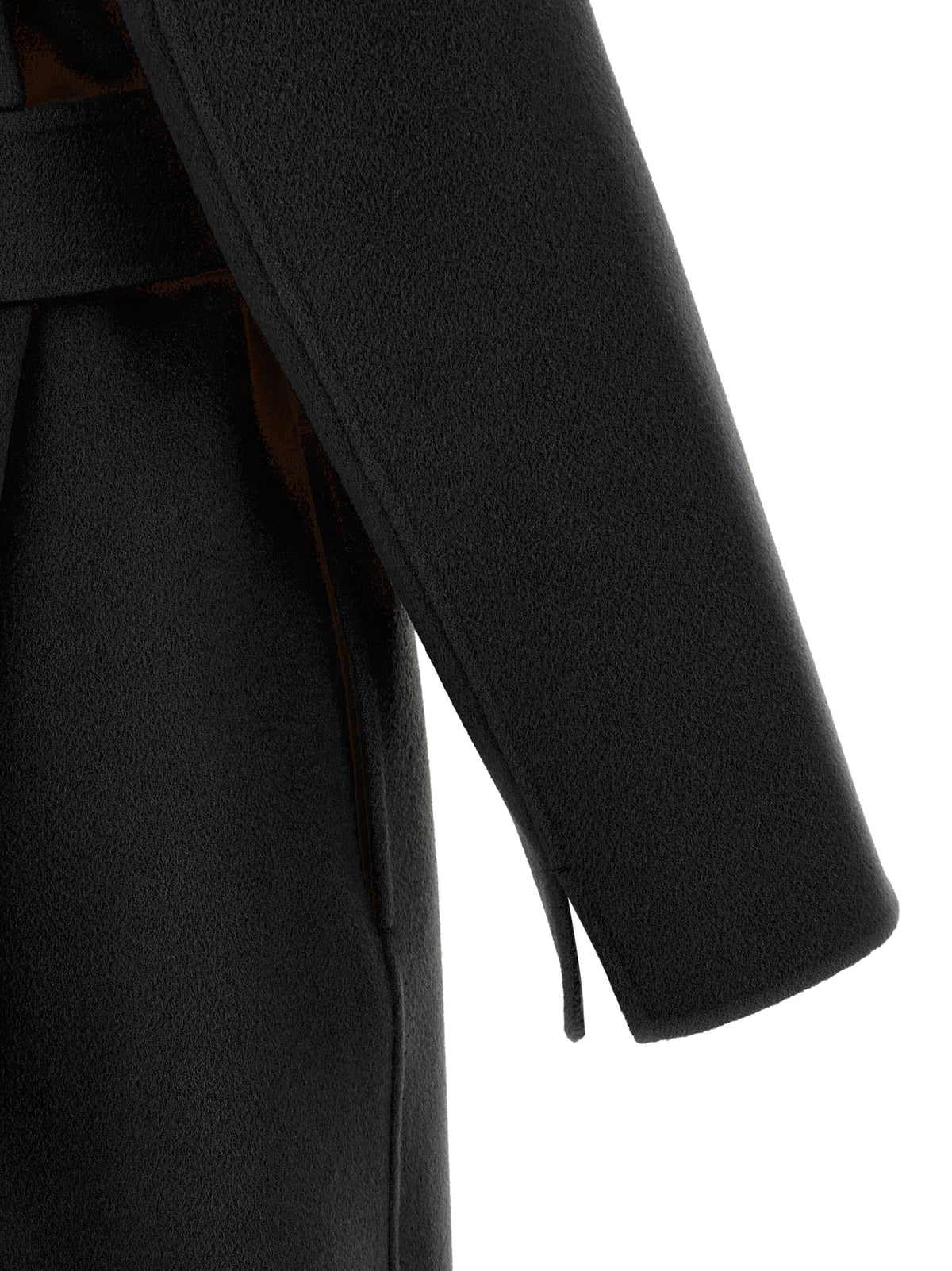 'S Max Mara Mantel aus Wolle in Schwarz
