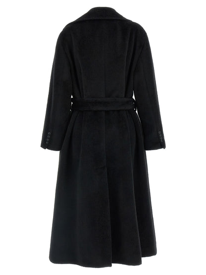 Dolce & Gabbana Mantel aus Wolle in Schwarz