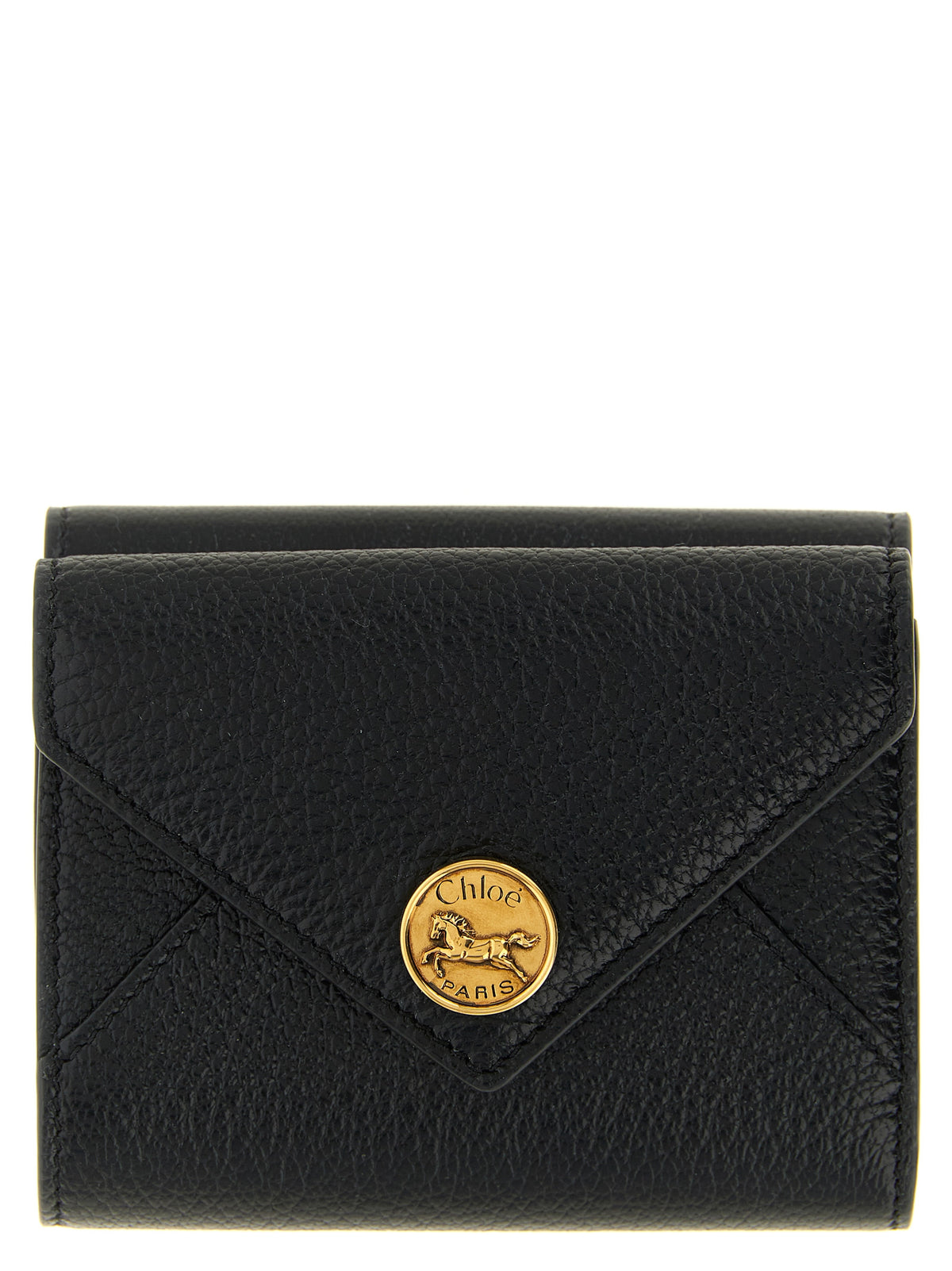 Chloé Kartenhalter aus Leder in Schwarz