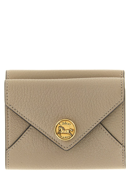 Chloé Kartenhalter aus Leder in Beige