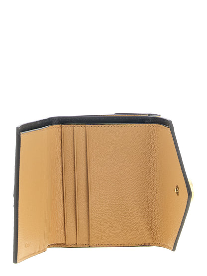 Chloé Kartenhalter aus Leder in Gold