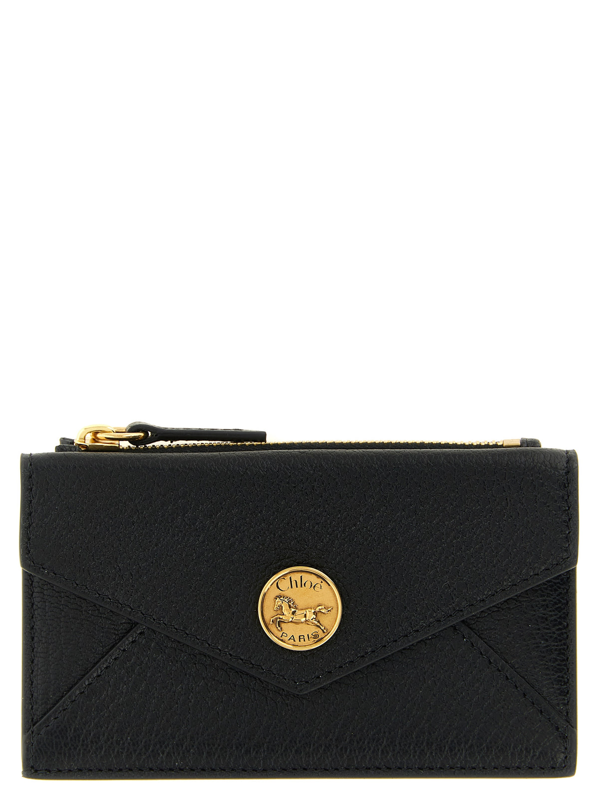 Chloé Kartenhalter aus Leder in Schwarz