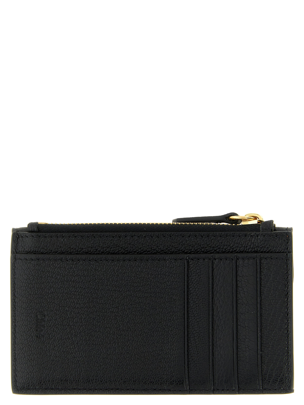 Chloé Kartenhalter aus Leder in Schwarz