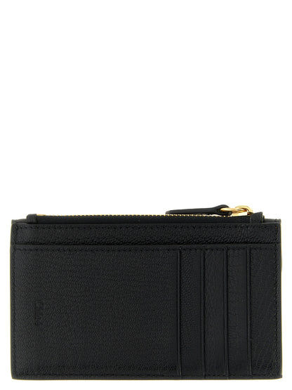 Chloé Kartenhalter aus Leder in Schwarz