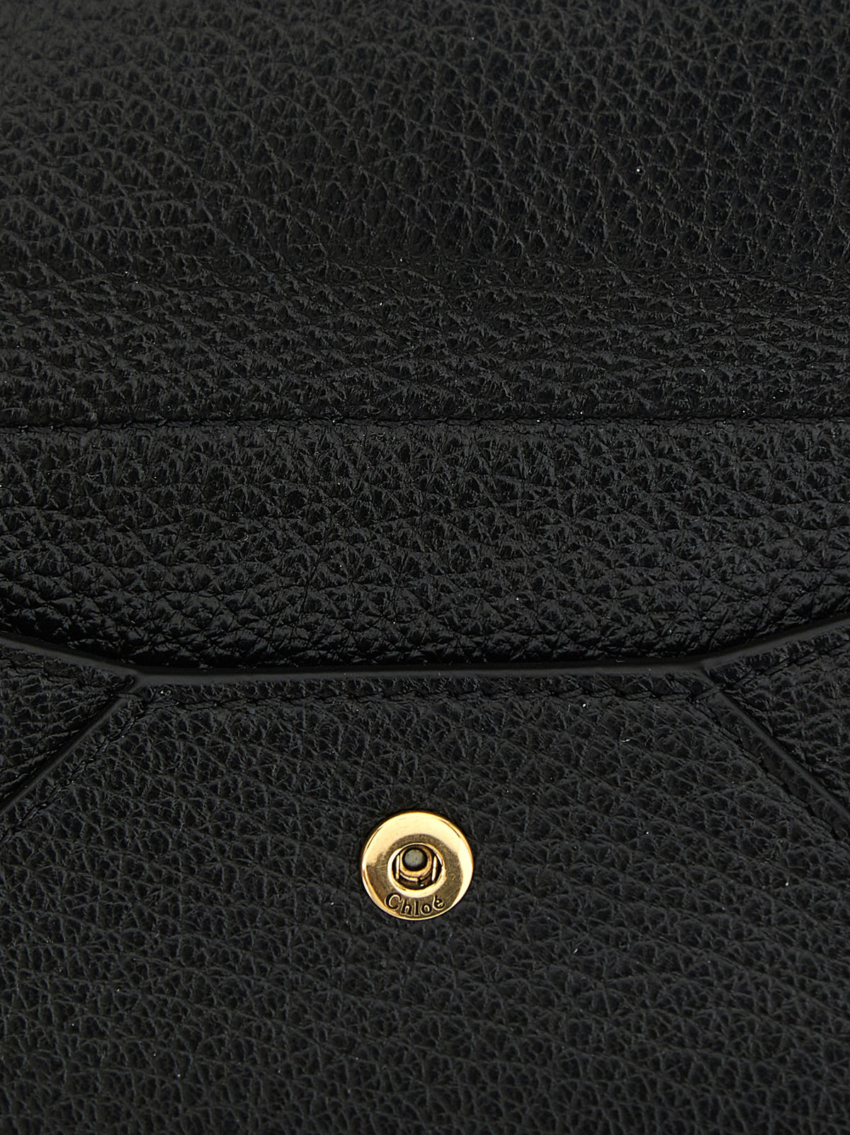 Chloé Kartenhalter aus Leder in Schwarz