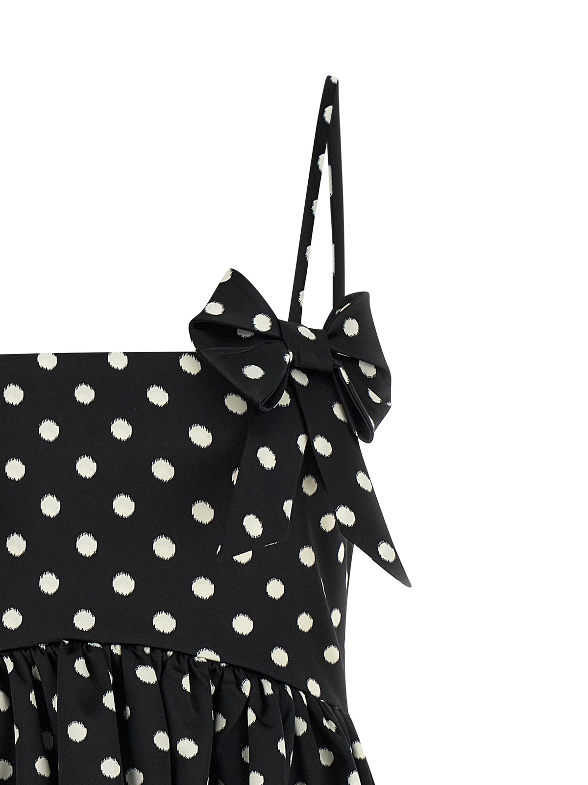 Ganni Kleid aus Polyester in Schwarz