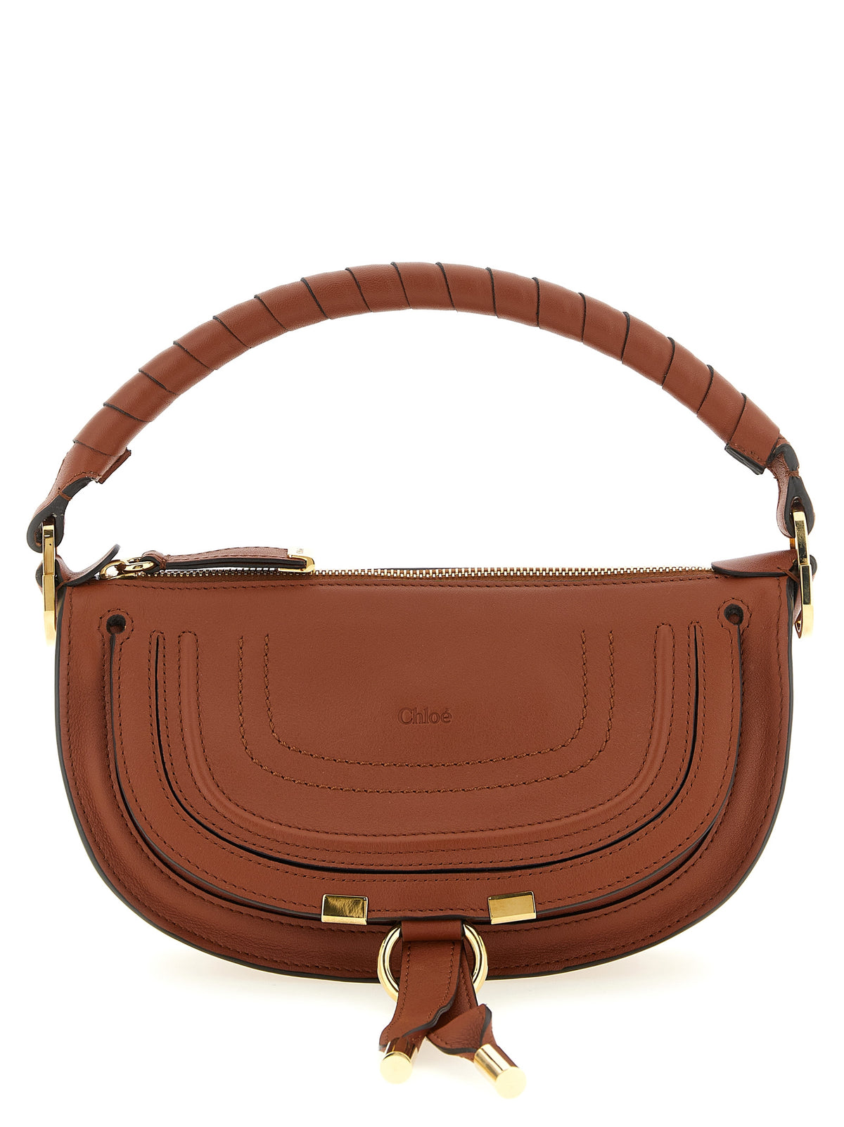 Chloé Umhängetasche aus Leder in Braun