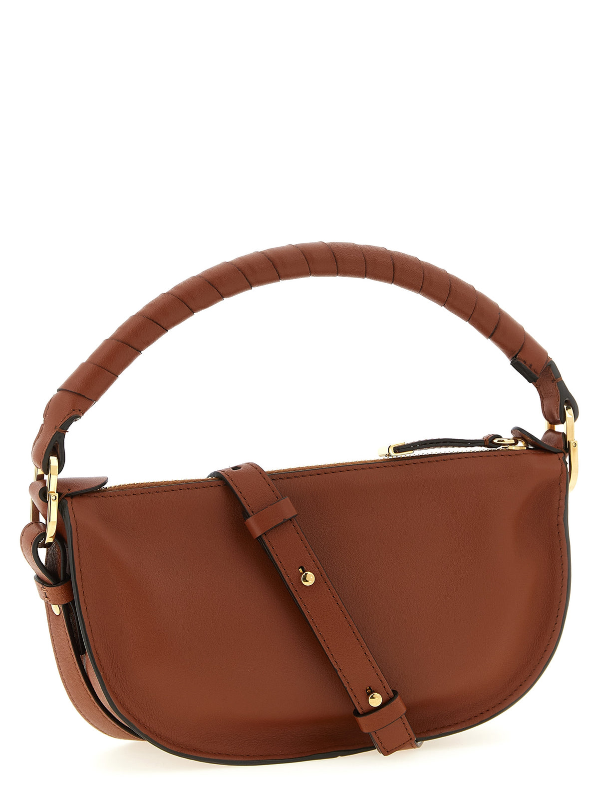 Chloé Umhängetasche aus Leder in Braun