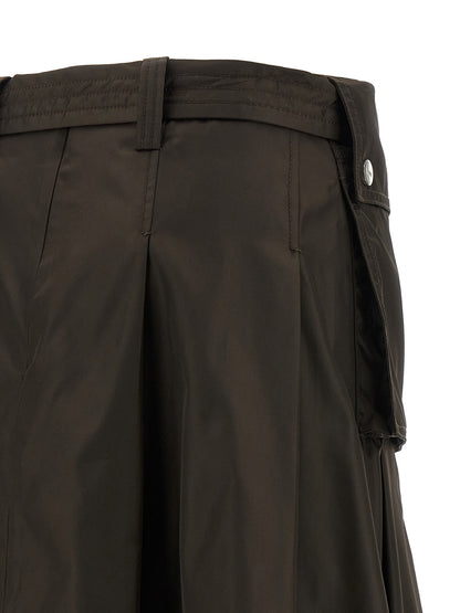 Ganni Rock aus Nylon in Braun