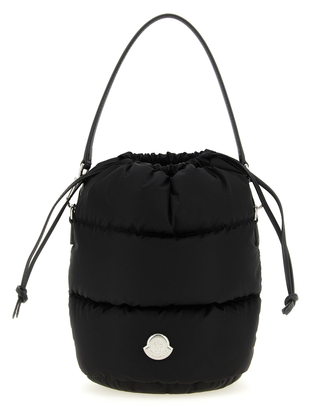 Moncler Schultertasche aus Leder in Schwarz