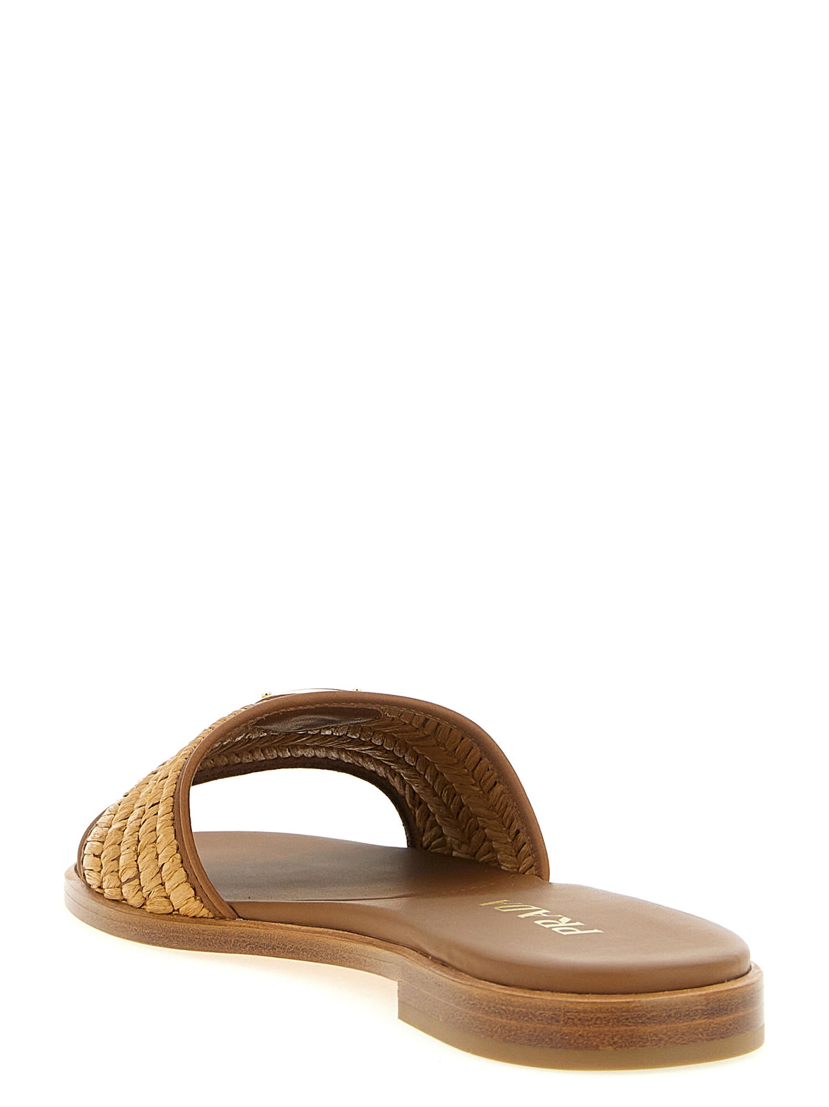 Prada Slipper aus Leder in Braun
