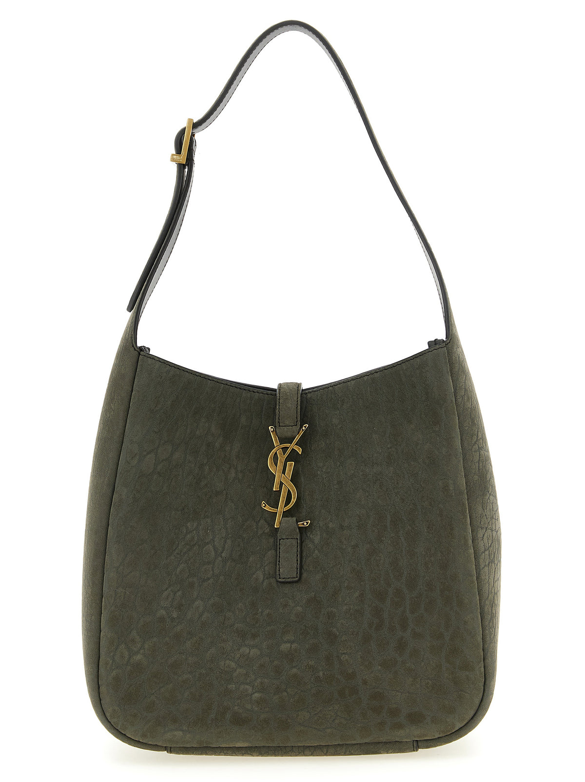 Saint Laurent Schultertasche aus Wildleder in Grau
