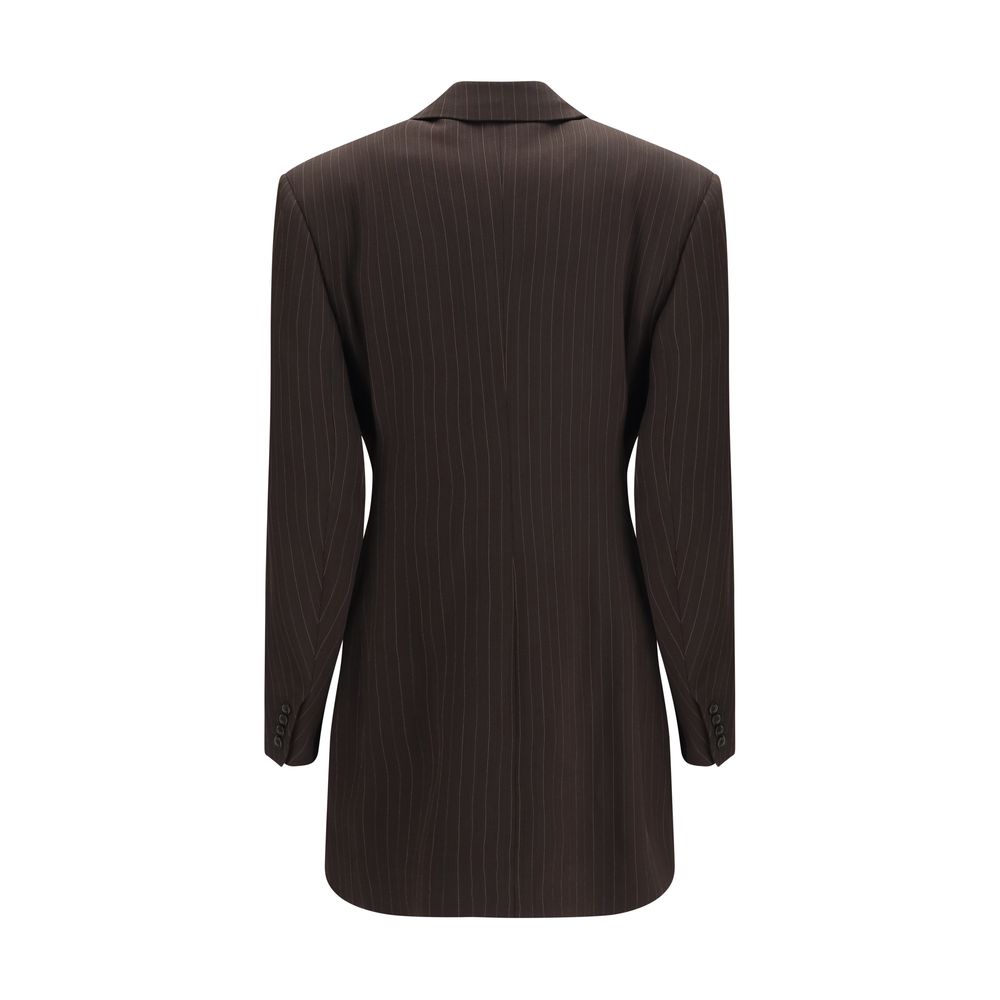 Saint Laurent Jacke aus Wolle in Braun