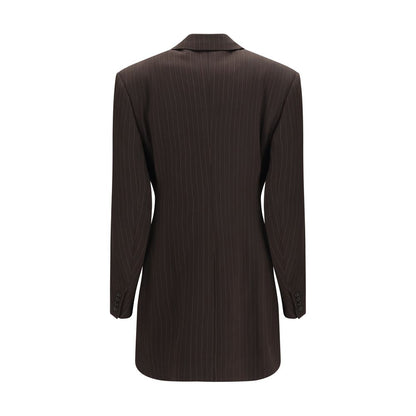 Saint Laurent Jacke aus Wolle in Braun