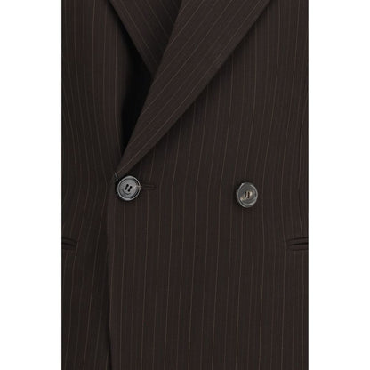 Saint Laurent Jacke aus Wolle in Braun