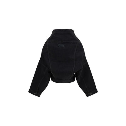 Balenciaga Jacke aus Leder in Schwarz