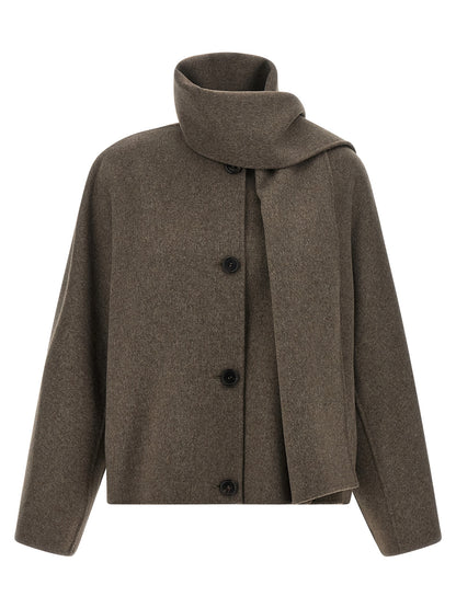 'S Max Mara Jacke aus Stoff in Braun