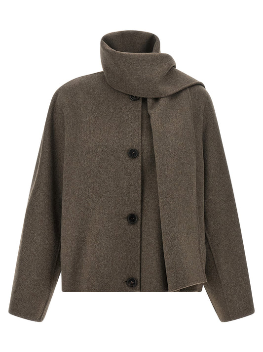 'S Max Mara Jacke aus Stoff in Braun