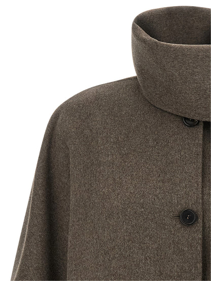 'S Max Mara Jacke aus Stoff in Braun