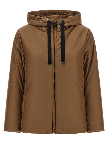 Max Mara Jacke aus Canvas in Braun