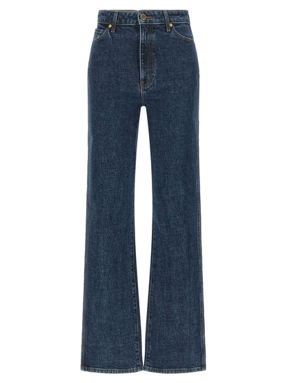 Khaite Jeans aus Leder in Schwarz