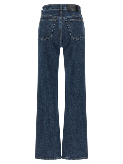 Khaite Jeans aus Leder in Schwarz