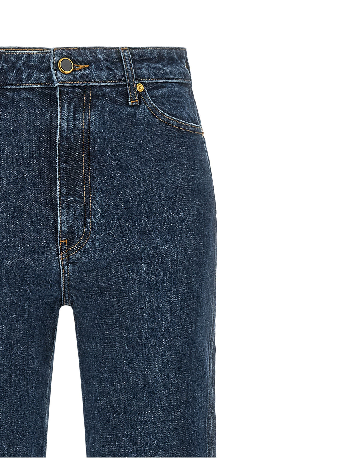 Khaite Jeans aus Leder in Schwarz