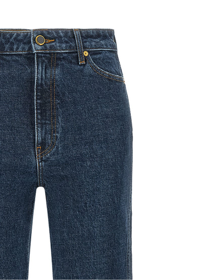 Khaite Jeans aus Leder in Schwarz