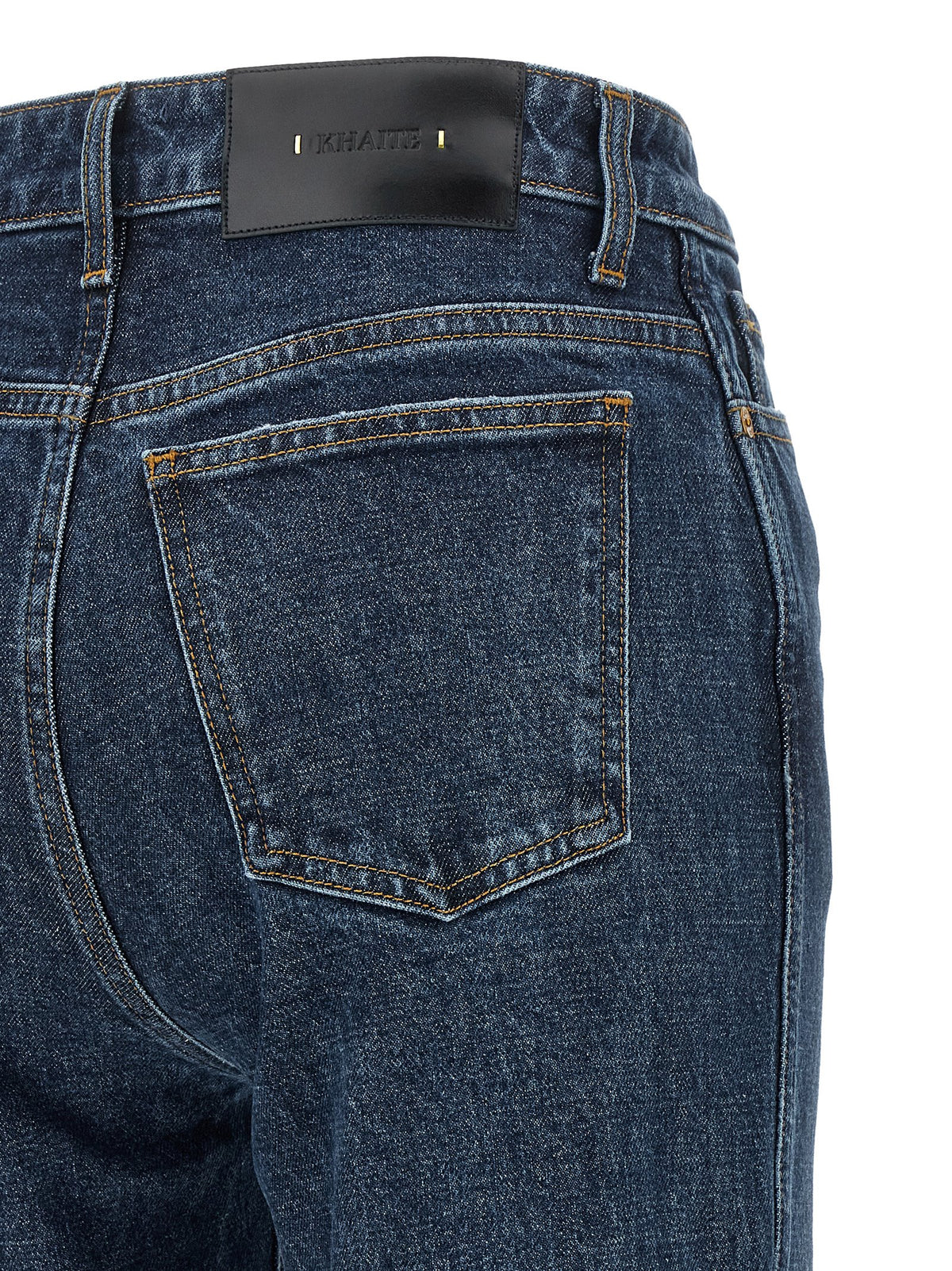 Khaite Jeans aus Leder in Schwarz
