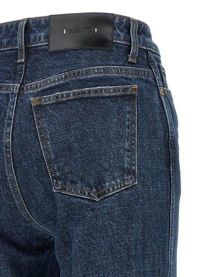 Khaite Jeans aus Leder in Schwarz