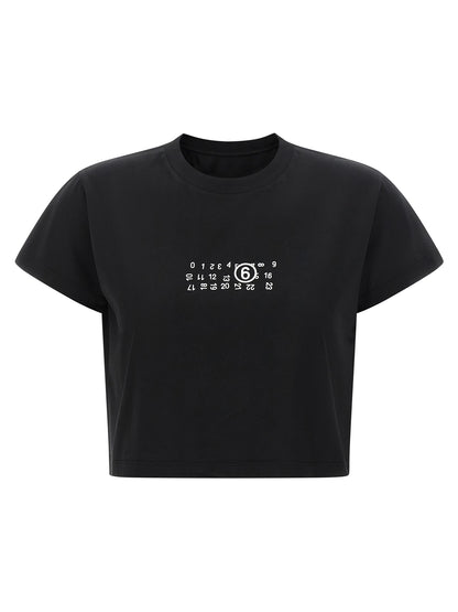 MM6 Maison Margiela T-Shirt aus Baumwolle in Schwarz