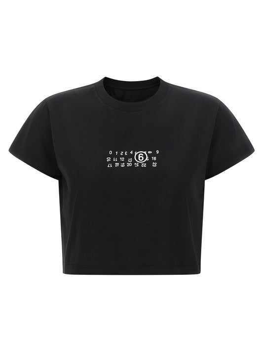 MM6 Maison Margiela T-Shirt aus Baumwolle in Schwarz
