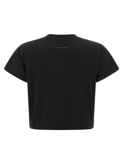 MM6 Maison Margiela T-Shirt aus Baumwolle in Schwarz