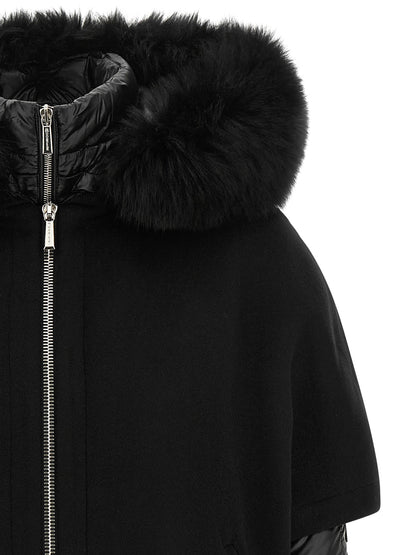 MooRER Schwarze Woll-Shell-Jacke – Produktansicht 4 | Arca Lucia