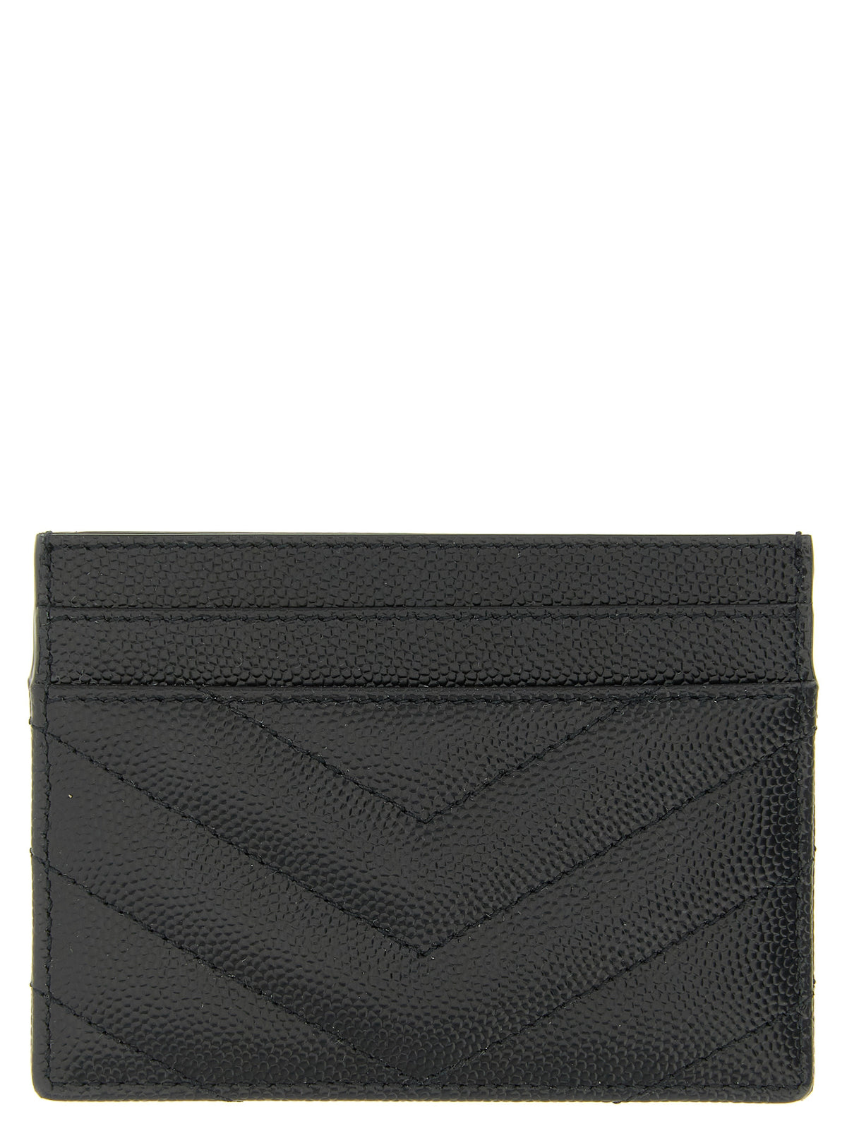 Saint Laurent Kartenhalter aus Leder in Schwarz