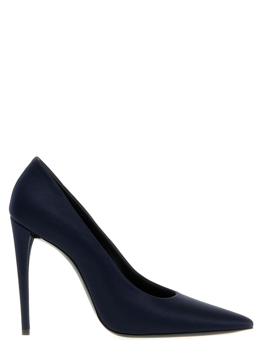 Saint Laurent Pumps aus Polyester in Blau