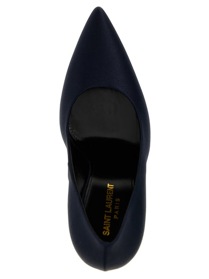 Saint Laurent Pumps aus Polyester in Blau